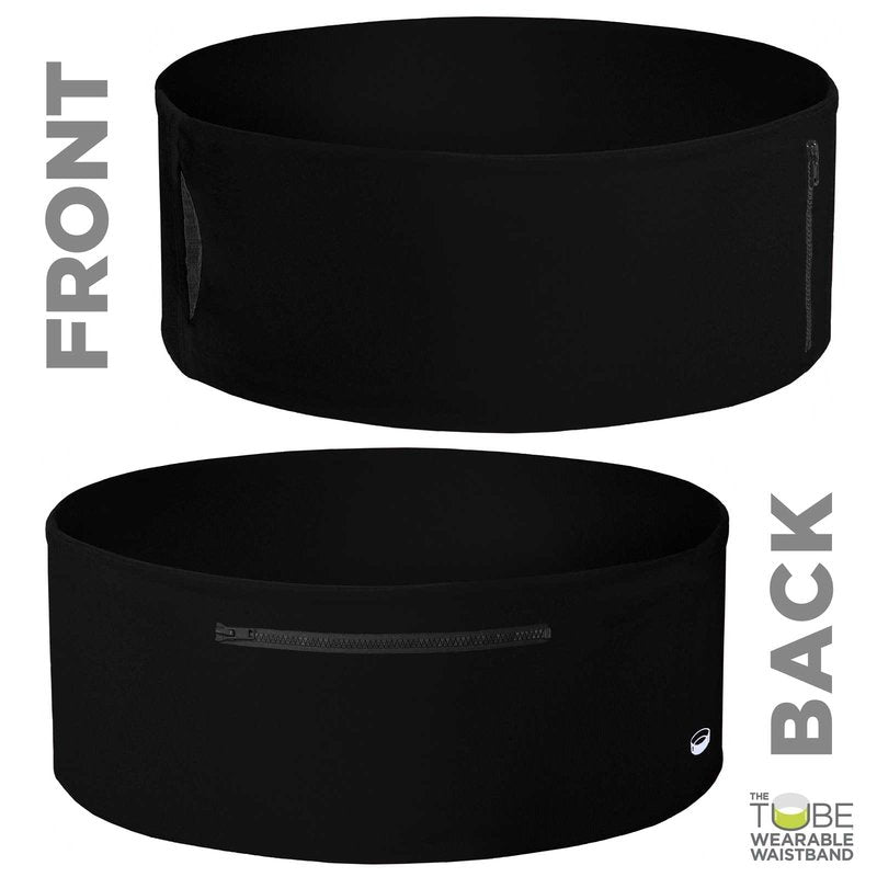 The TUBE® Waistband Official Product. Unisex Waistband with Zippers (Men, Women, Youth). Fits most current and older smartphones. Running Belt/Fanny Pack for Fitness, Travel, Money Storage and More!