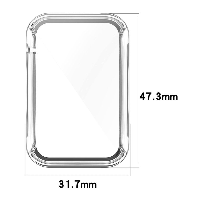 FitTurn Compatible with Xiaomi MI band 7 Pro Screen Protector Case, 6 Colour Full Coverage Soft PC Shockproof Case Protective Screen Cover Bumper Shell for MI band 7 Pro Activity Tracker