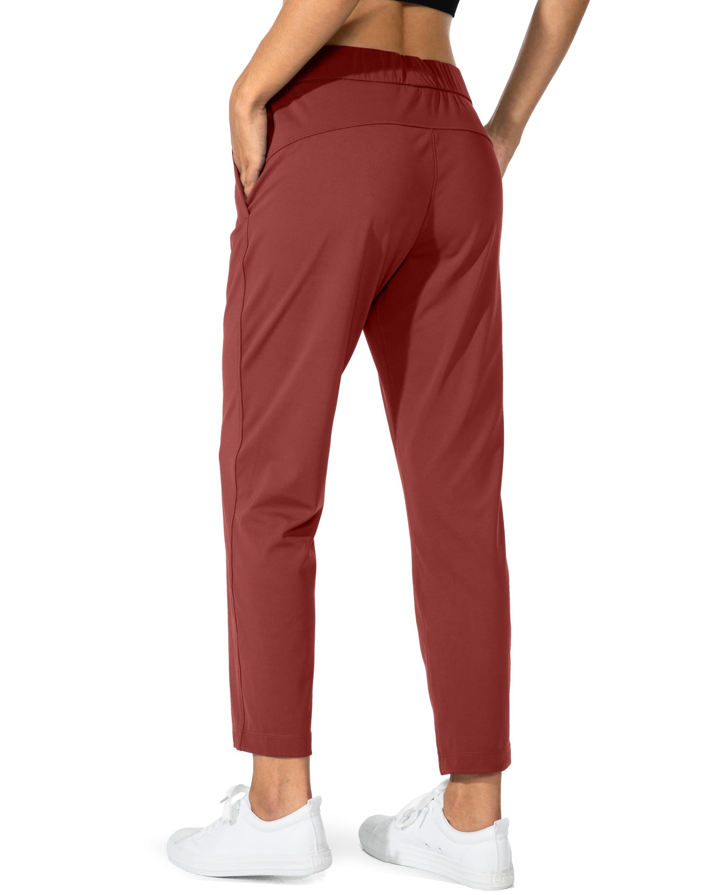 G Gradual Women's Pants with Deep Pockets 7/8 Stretch Sweatpants for Women Athletic, Golf, Lounge, Work (Savannah, X-Small)
