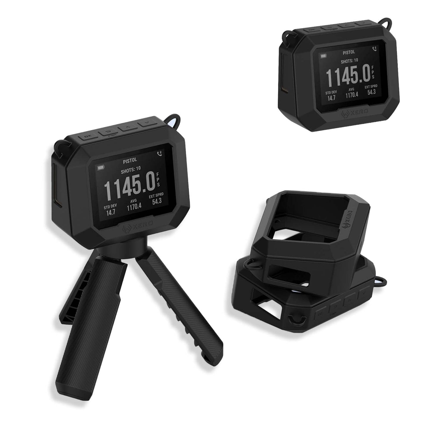 Case for Garmin Xero C1 pro,NOUKAJU Silicone Protective Cover,Drop-Proof,Scratch-Proof,Shock-Proof,Protective Case for Garmin Xero C1 pro Chronograph(Black)