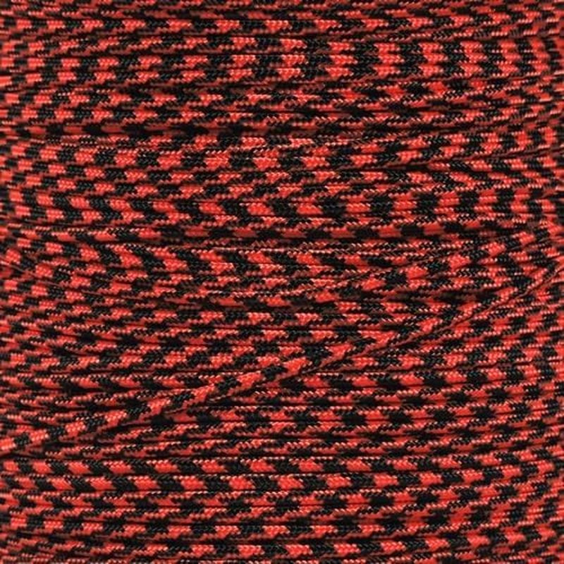275lb Paracord - 3/32 Inch Nylon Crafting Cord with 5 Strand Inner Core | Black Widow (50 ft)