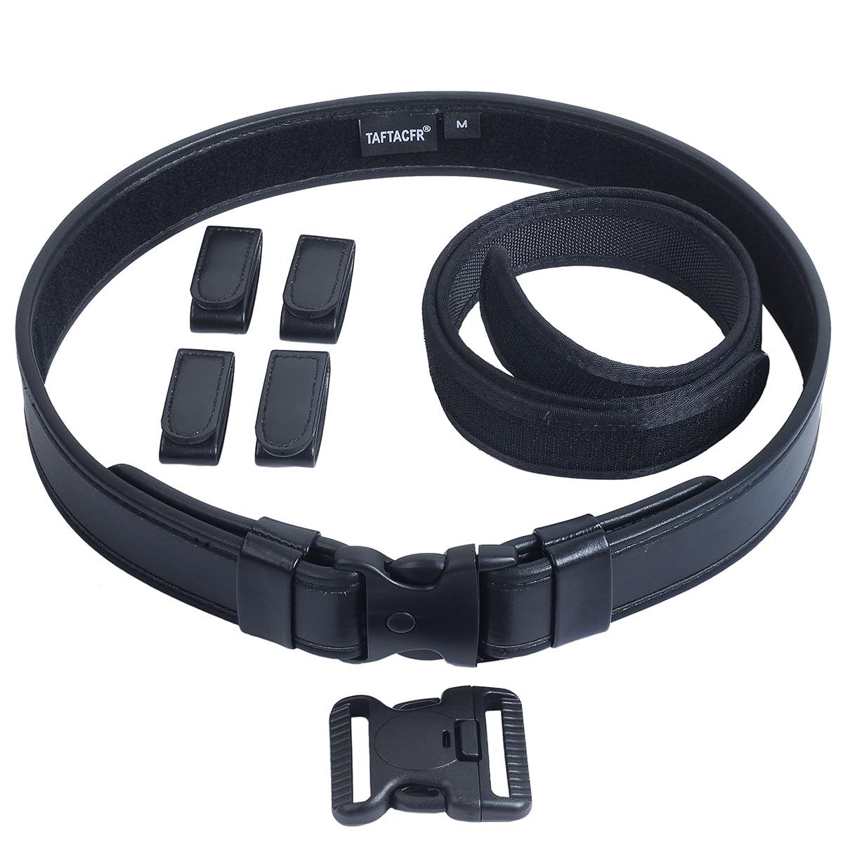 TAFTACFR Duty Belt for Law Enforcement Utility Security Military Police 2.0" Tactical Patrol Belt Set