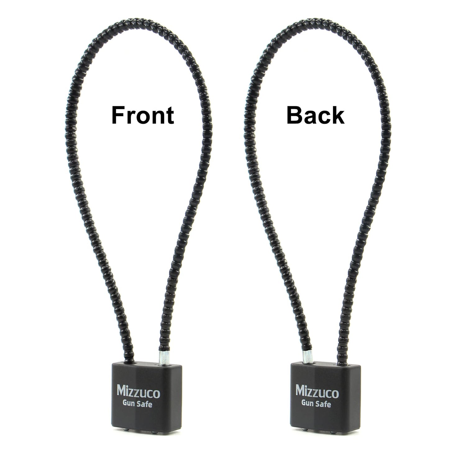 Cable Gun Locks with Keys Simple Operation 15" Compatible with Pistols, Handguns, Rifles, and Shotguns, Home and Storage for Firearm Locking and Safety 5PCS