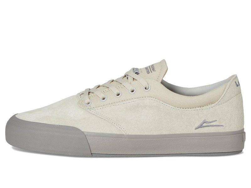 Lakai Wilkins Men's Skateboarding Shoes, White Canvas, 8.5