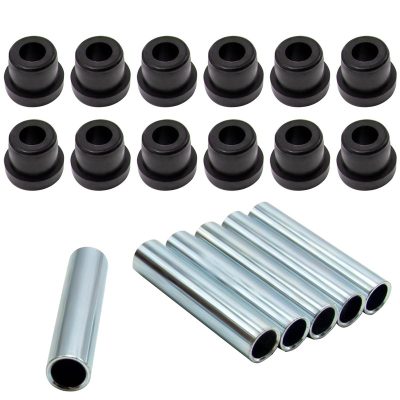 VIKKSAER Golf Cart Rear Leaf Spring Bushings Kits Replacement for EZGO TXT/Medalist 1994-up Replacement for Club Car DS 1981-up 70291-G01 70289-G02 1015583 1012303