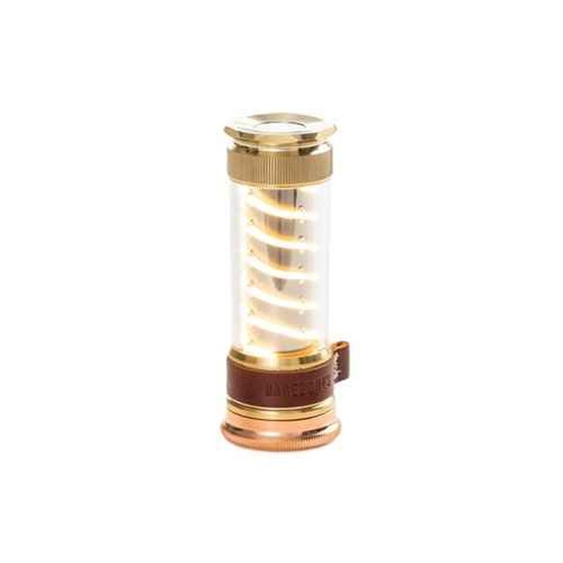 Barebones Edison Light Stick – Brass, USB Rechargeable LED Lantern and Flashlight with 7 Modes, 40+ Hour Run Time, Camping Essentials with Magnetic Base