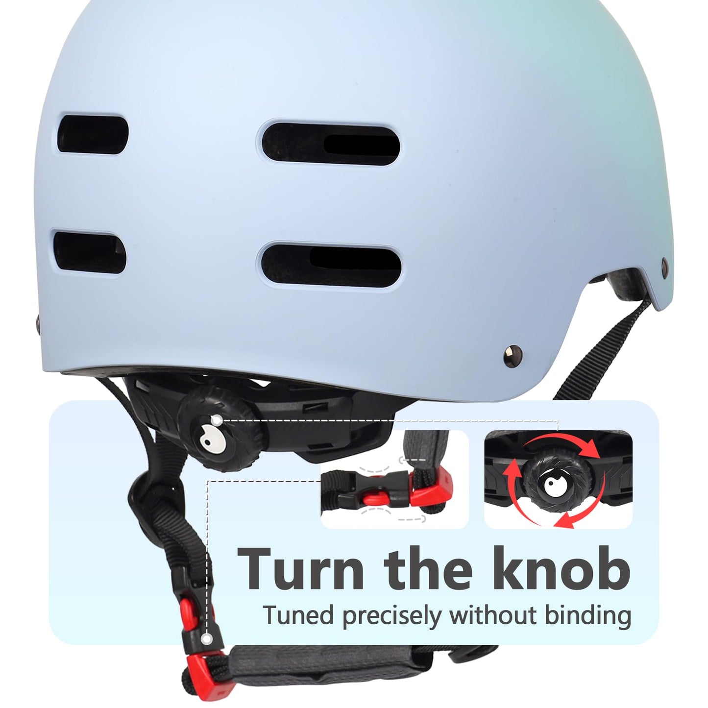Skateboard Bike Helmet for Adults Women Men Youth Kids (2-3-5-8-14+ Years Boys Girls) - Lightweight Multi-Sport Adjustable Helmets for Bicycle Skateboard Scooter Skate Cycling