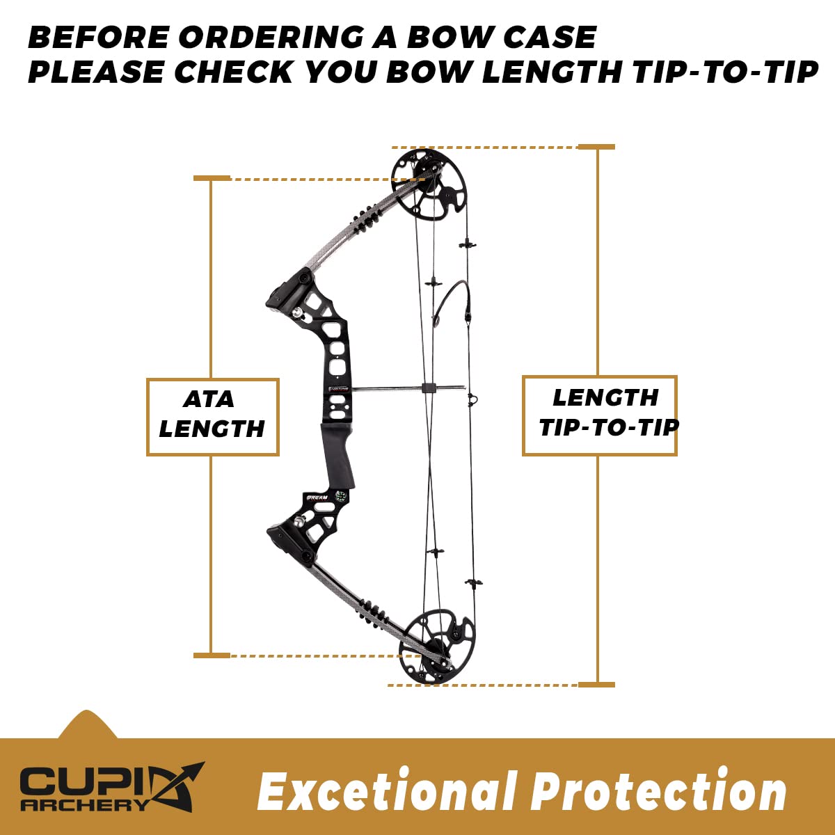 LWANO Compound Bow Case Soft Light-Weight Bow Bag with Arrow Pocket and Backpack Straps