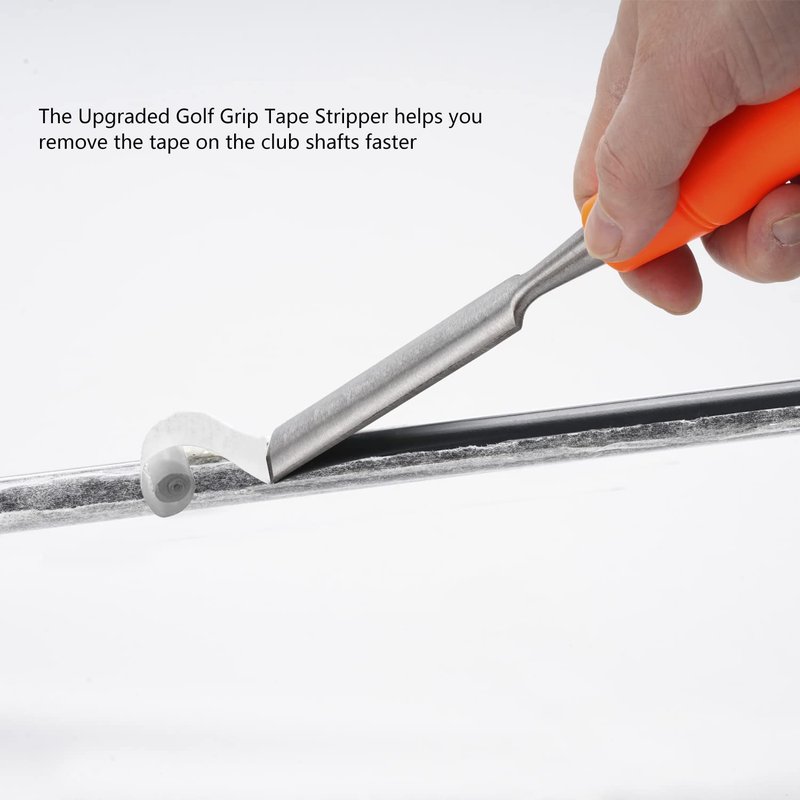 LUAATT Golf Grip Tape Remover Tool,Graphite/Steel Shaft Tape Stripper Remover,Golf Tape Removal Kit