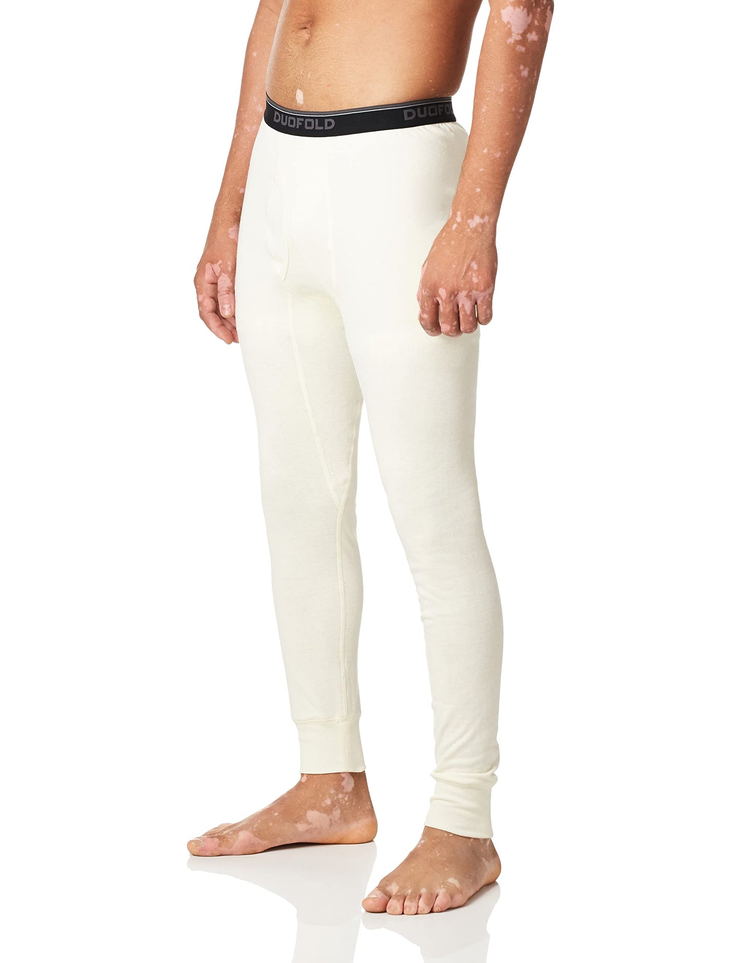 Duofold Men's Mid Weight Wicking Thermal Pant, Winter White, X-Large