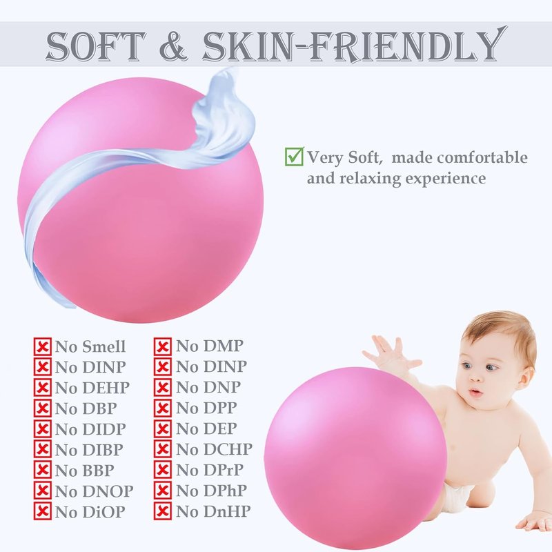 Soft Exercise Ball - Anti-Burst Yoga Ball Chair Supports Up to 2200lbs | Durable and Comfortable