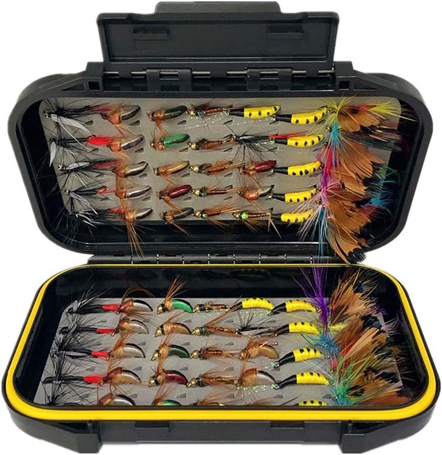 Fly Fishing Flies Kit - Assorted Dry/Wet Flies for Trout & Bass | 33/48/72/100/114/148pcs