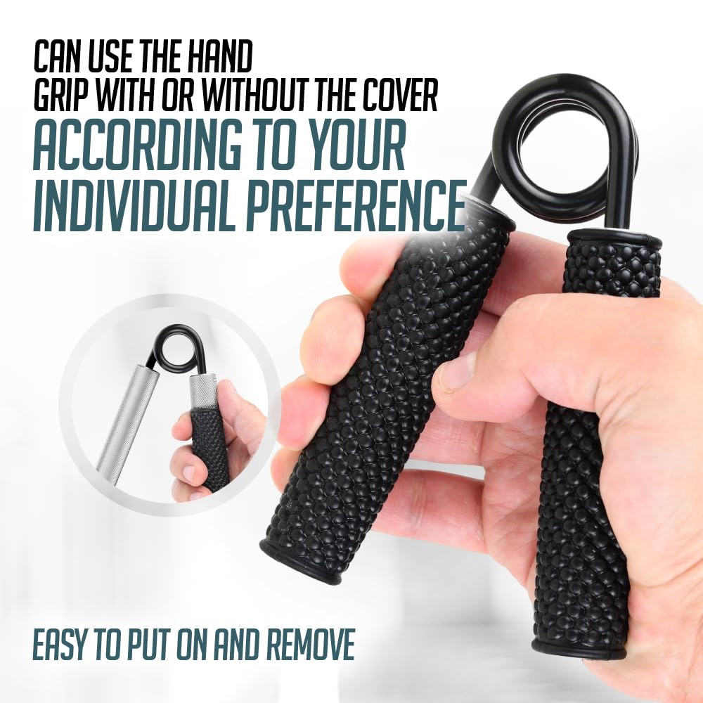 Logest Metal Hand Grip Set, 100LB-200LB 3 Pack No Slip Heavy-Duty Grip Strengthener with Gift Box, Great Wrist & Forearm Hand Exerciser, Home Gym, Hand Gripper Grip Strength Trainer