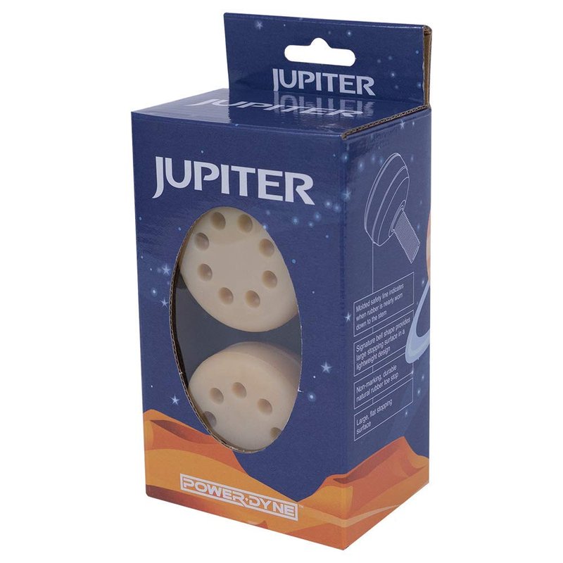 PowerDyne Jupiter Toe Stops - Pair of Natural Rubber Roller Skate Toe Stoppers