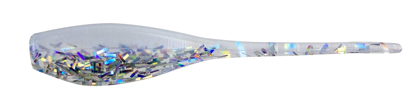 Bobby Garland The Original 2" Baby Shad Soft Plastic Fishing Lure, Fishing Gear and Accessories, 18 per Pack, Hologram Ghost