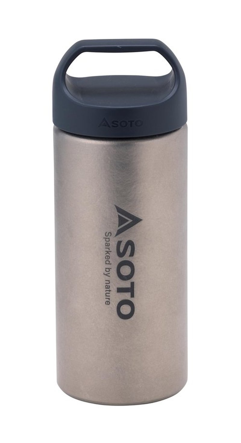 SOTO Titanium Water Bottle - Ultralight, Leak proof, Double-Wall Vacuum Sealed Water Bottle with Lid for Camping Hiking, Backpacking, Cycling, Outdoor & Picnic (200ml)