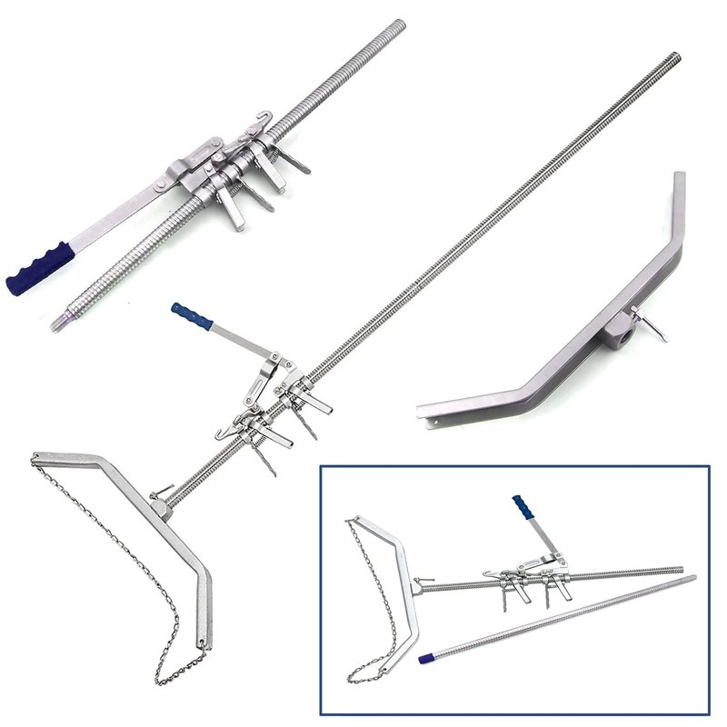 Calf Puller - 65” Surgical Tool for Enhanced Calving Efficiency | Ergonomic Design, Precision Ratchet, Multiple Hooks, Stainless Steel