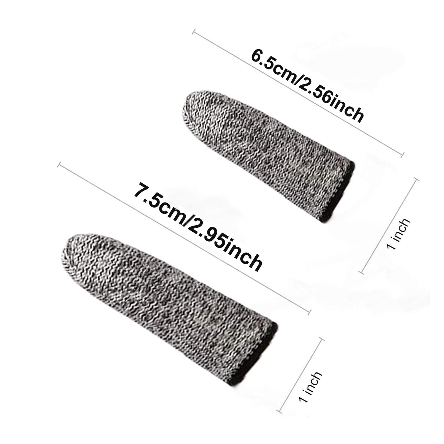 JADE KIT 40 PCS Finger Cots Cut Resistant Protector, Finger Covers for Cuts, Gloves Life Extender, Cut Resistant Finger Protectors for Kitchen, Work, Sculpture, Anti-Slip, Reusable