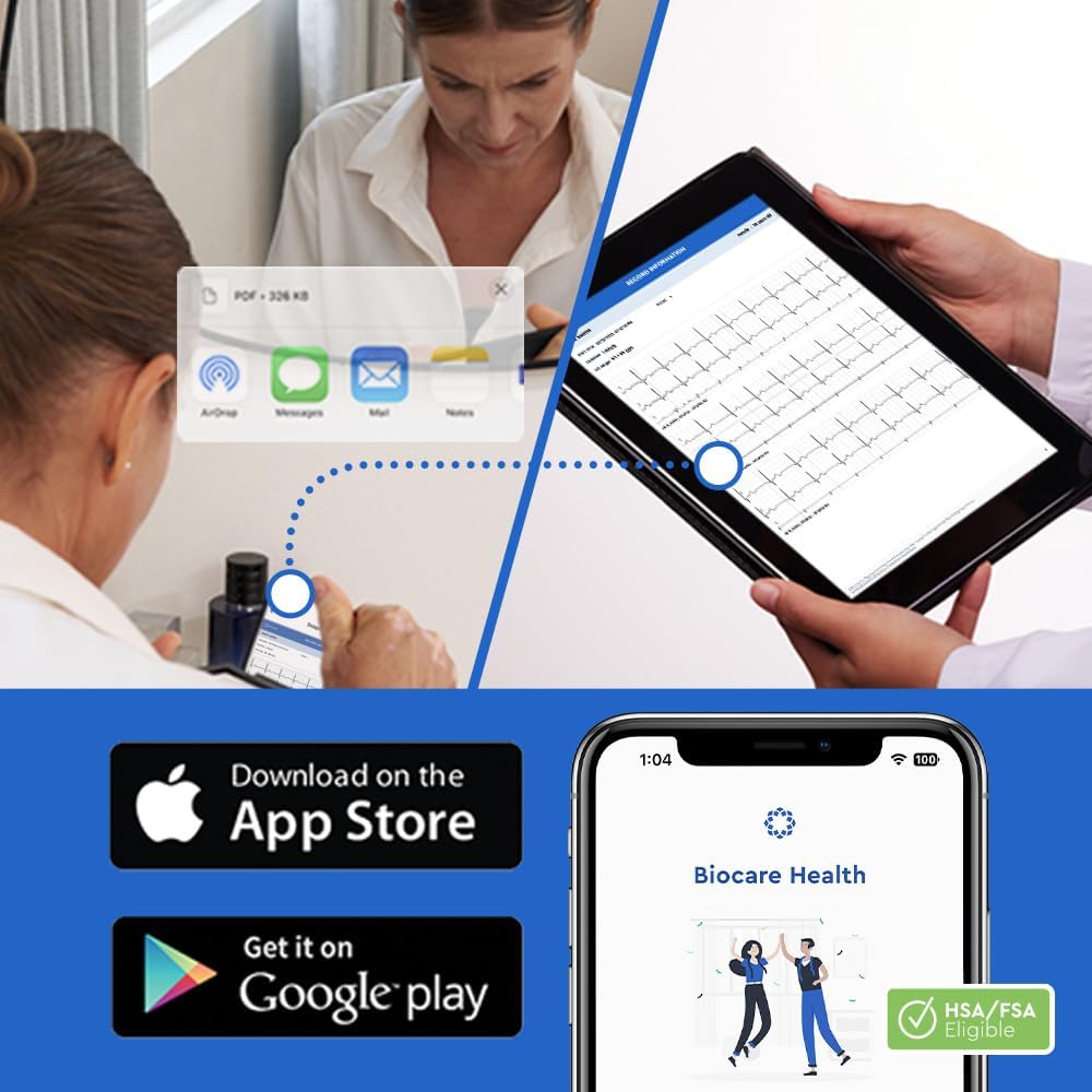 Bioheart 24/7 Continuous Heart Monitor - Smart Wearable Chest Strap with One Month Subscription