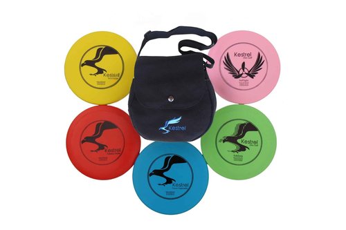 Disc Golf Starter Set Includes 2 Drivers - 2 Midrange - 1 Disc Golf Putter - 5 Discs & Blue Carrying Bag - Beginner Frisbee Golf Set, A Complete Disc Golf Kit to Get The Whole Family Involved