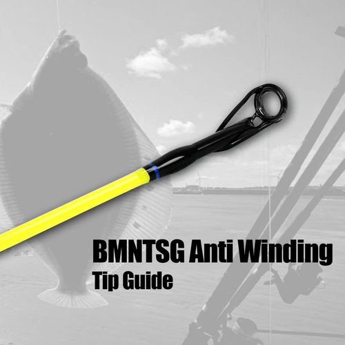 Fiblink Surf Spinning Fishing Rod 2-Piece & 3-Piece & 4-Piece Carbon Fiber Travel Fishing Rod with Noctilucent Tips (12' - 2Pcs - Blue)