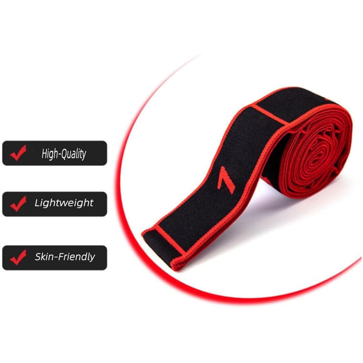 2PCS Fitness Resistance Band for Stretching and Yoga, Number Stretch Resistance Band with Clear Markings, 8-Section Elastic Training Bands for Full Body Stretching Shaping