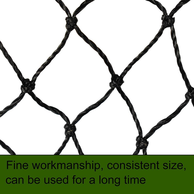 ASENVER Black Golf Barrier Netting Multifunction Sports Netting High Impact Net (10 X 3 FT)
