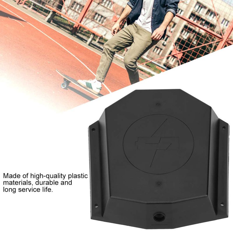 Alomejor Electric Skateboard Battery Case, Separate Design Longboard Battery Enclosure Scratch Plastic Built-in Port for Urban Commuters Daily City Travel