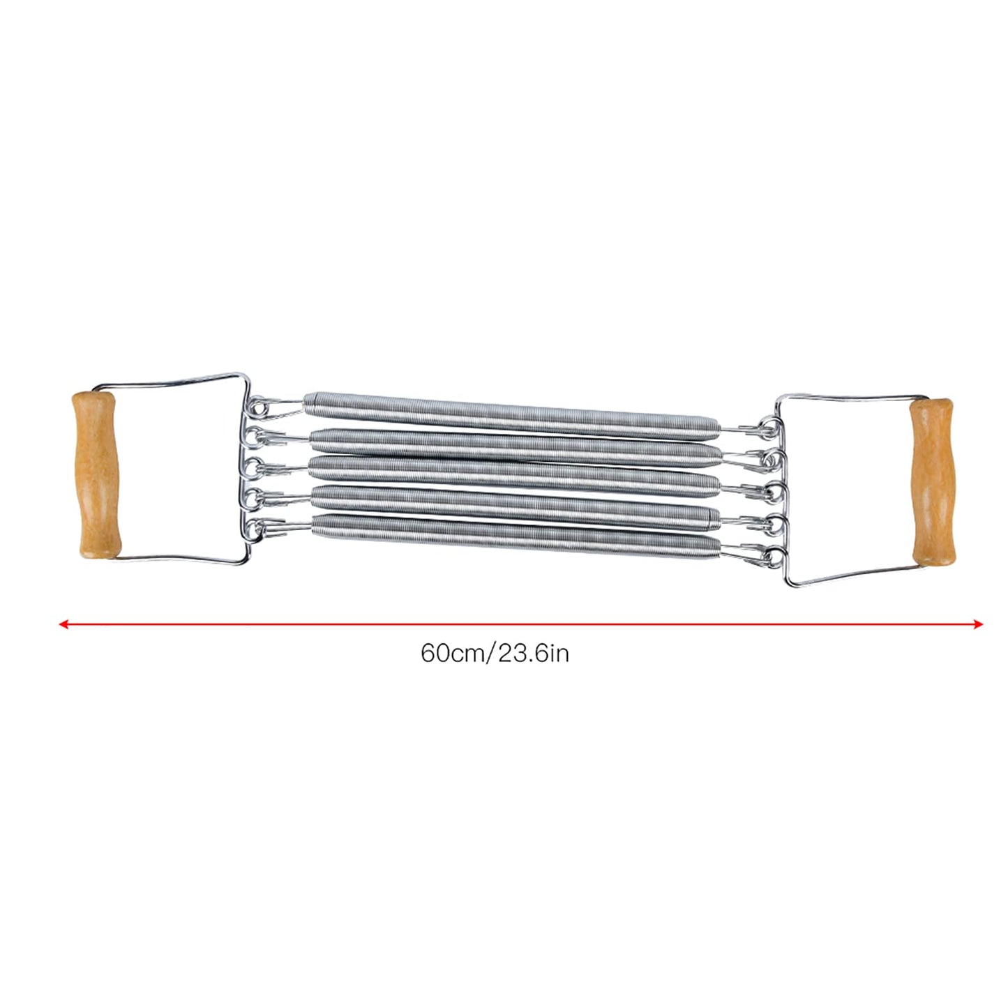 Wooden Handle Removable Spring Chest Expander Developer Household Exercise Muscle Fitness Equipment, Fitness Chest Expander Spring Chest Expander, Exercise Muscle Fitness Equipment