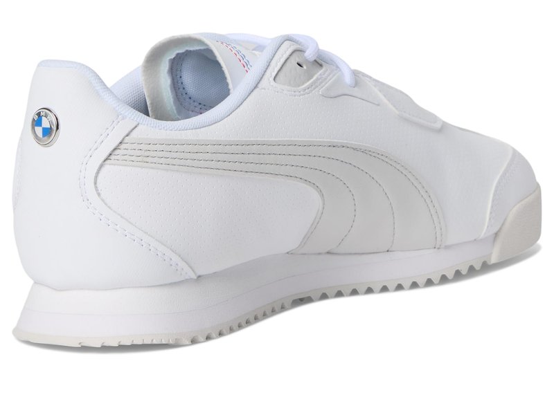 Puma Men's BMW Motorsport Roma Shoes, White-Pop Red AH25, 7
