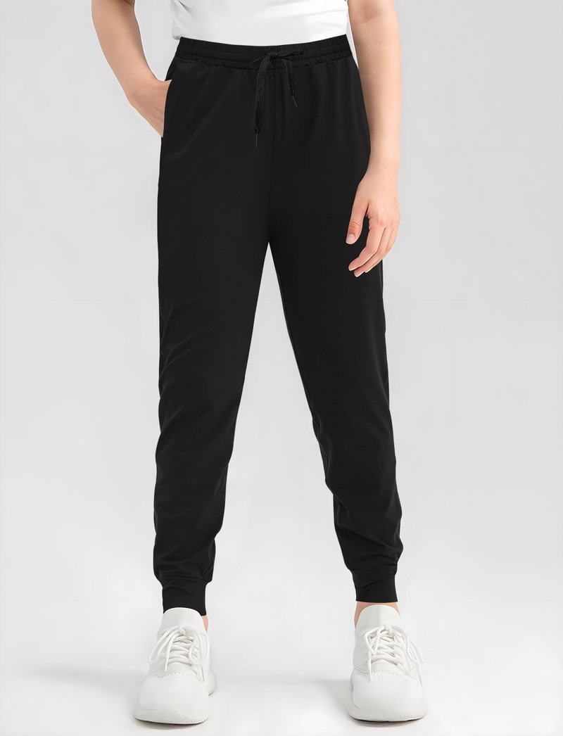 VOGRYE Girls' Sweatpants 3-Pack - Soft Cotton Jogger Pants with Pockets, Elastic Waist Athletic Active Wear for Kids