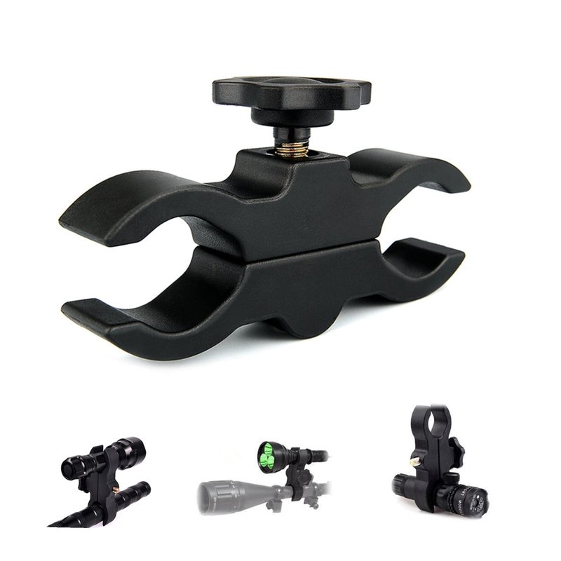 WINDFIRE Multifunctional Tactical Flashlight Scope Mount Quick Release Nylon Plastic Mount Holder Adjustable Fixture Gun Rifle Shotgun Bike Telescope Light Night Vision Mount Fits Multiple Scope Size