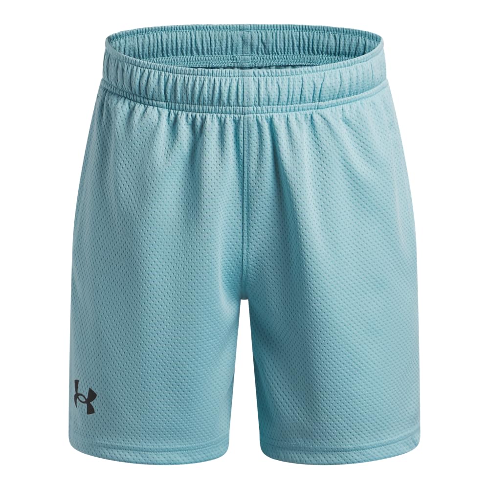 Under Armour Boys' Tech Mesh Shorts, (425) Blue Haze / / Black, X-Small