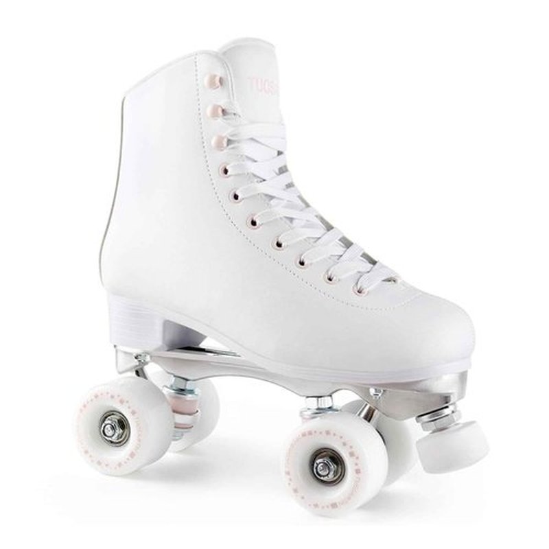 Tuosamtin Roller Skates for Women Girls with Height Adjustable Rubber Stoppers Cute Retro Quad Roller Skates for Outdoor and Indoor