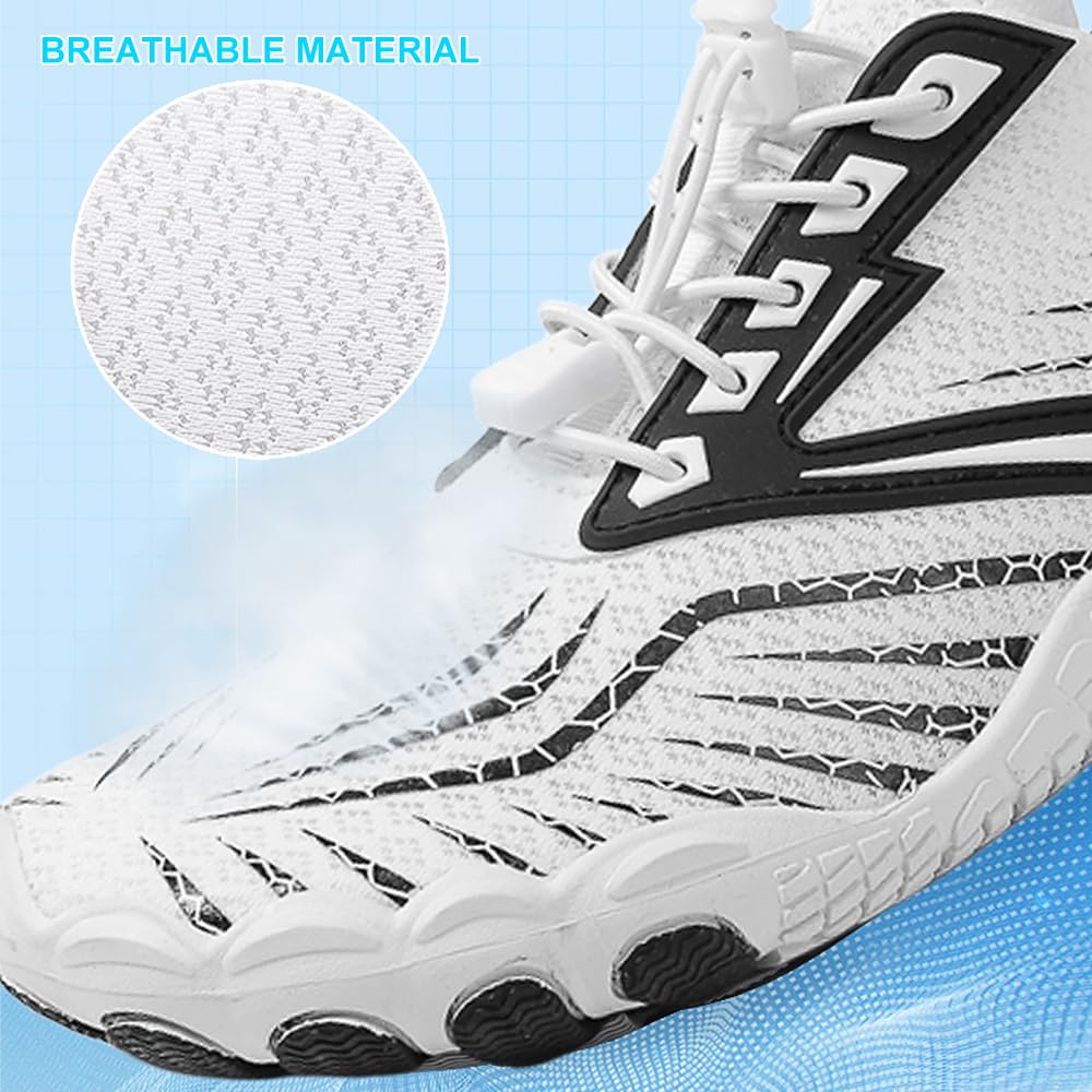 Grounding Barefoot Water Shoes for Men Women Hiking Running Wide Toe Box Pro Uniex Footwear - Non-Slip Zero-Drop Beach Pool Yoga Swim Outdoor Athletic Aqua Shoes