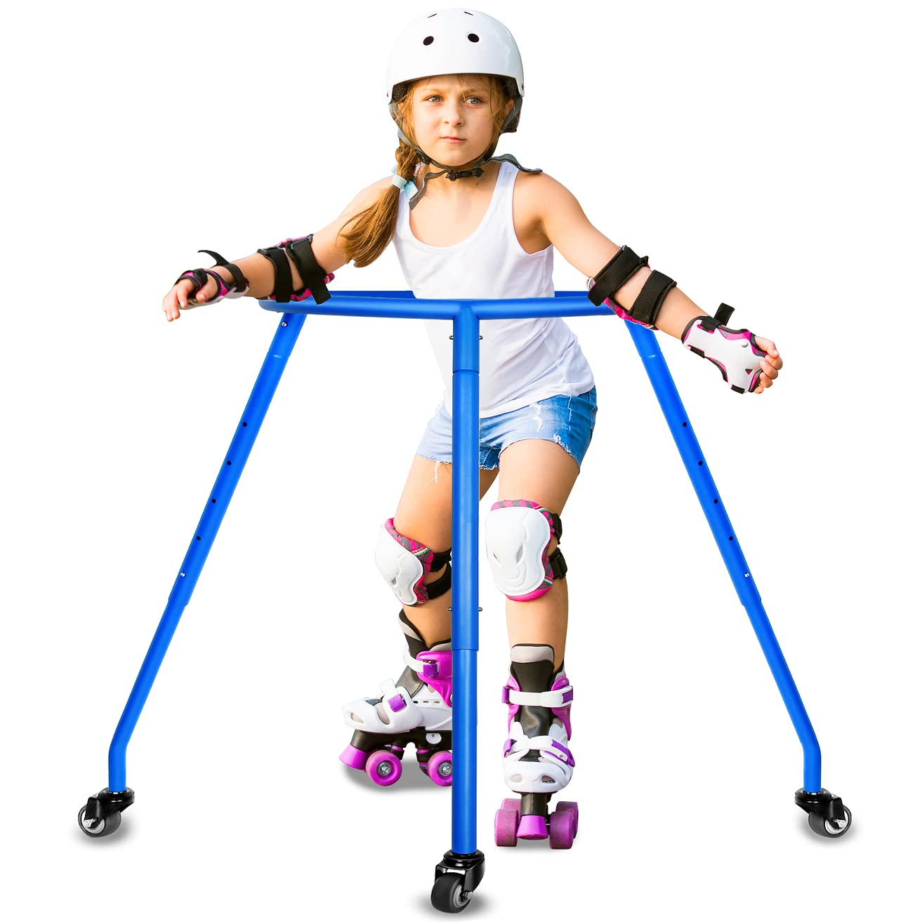 Skater-Aid, Skate Trainer, Trainer Roller Skates, Skating Trainer, Roller Skate Trainers, Skate Trainers, Roller Sckate Trainer, Skate Mate for Roller Skating (Vitality Yellow Large)