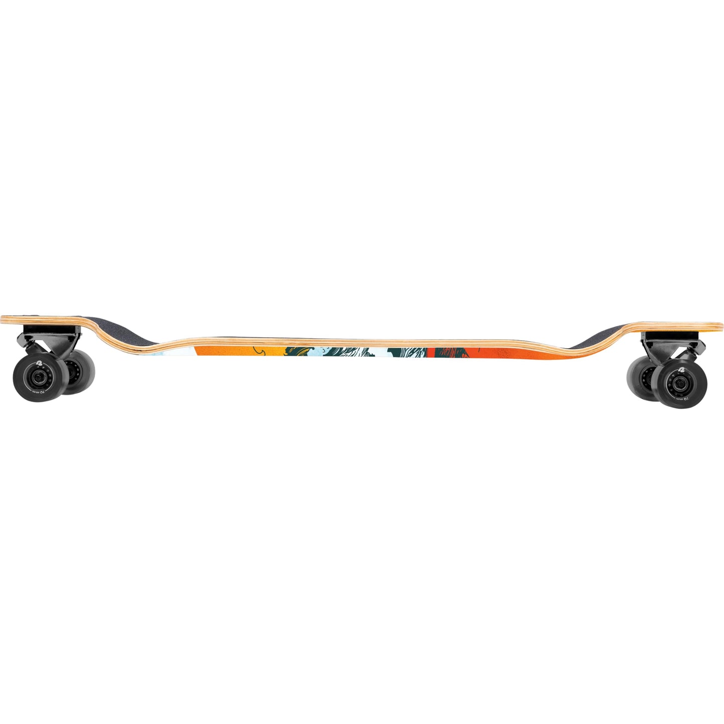 Retrospec Tidal Drop Down Longboard - 41" Extra Wide Stable Deck, 9-Ply Canadian Maple, ABEC-9 Bearings, 85A PU Wheels, Reverse Kingpin Trucks for Cruising & Downhill
