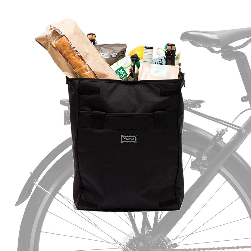 Po Campo Bags Bike Accessories – Orchard Grocery Pannier – Rear Rack Bicycle Storage Bag – Waterproof, Large Bicycle Pannier for Shopping, Urban Commuting, Travel (Meadow)