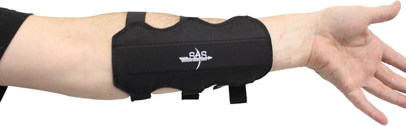 Archery Bow Range Arm Guard - 7.5" Adjustable Fit with 3 Straps for Comfort