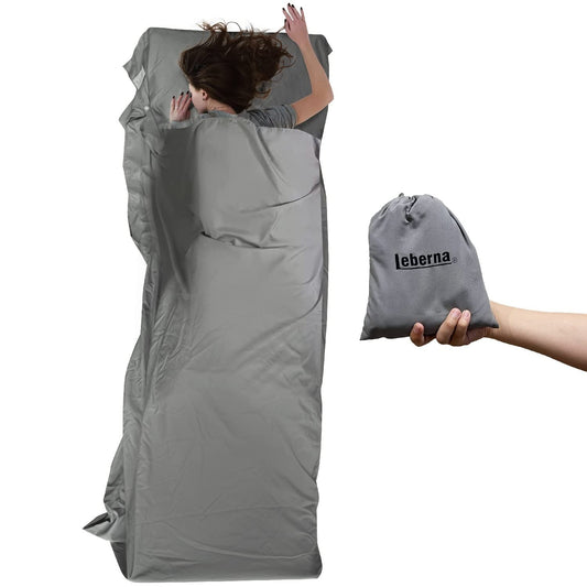 Sleeping Bag Liner Ultralight Adult Sleep Sack Travel Sheets for Hotel Sleeping Bags for Adults Liners Sheet Cotton Lightweight Camping Inner Hostel Fresh Back Backpacking NO Zipper Traveling Bed