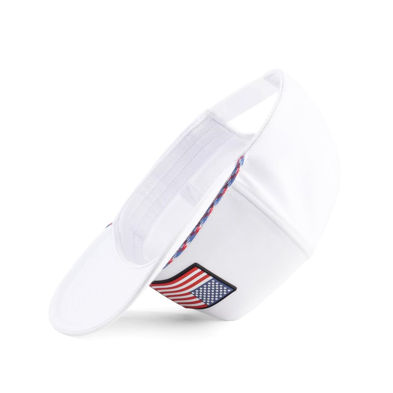 Old Glory American Flag Rope Hat: Golf Hat for Men and Women, One Size Snapback, White