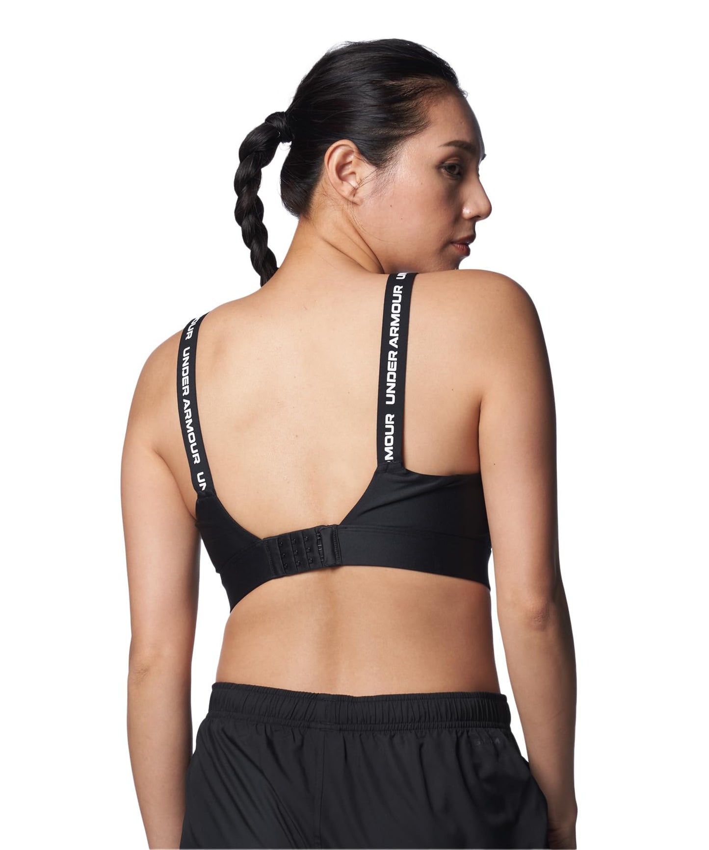 Under Armour Womens Infinity High Impact Sports Bra, (001) Black / / White, Small A-C