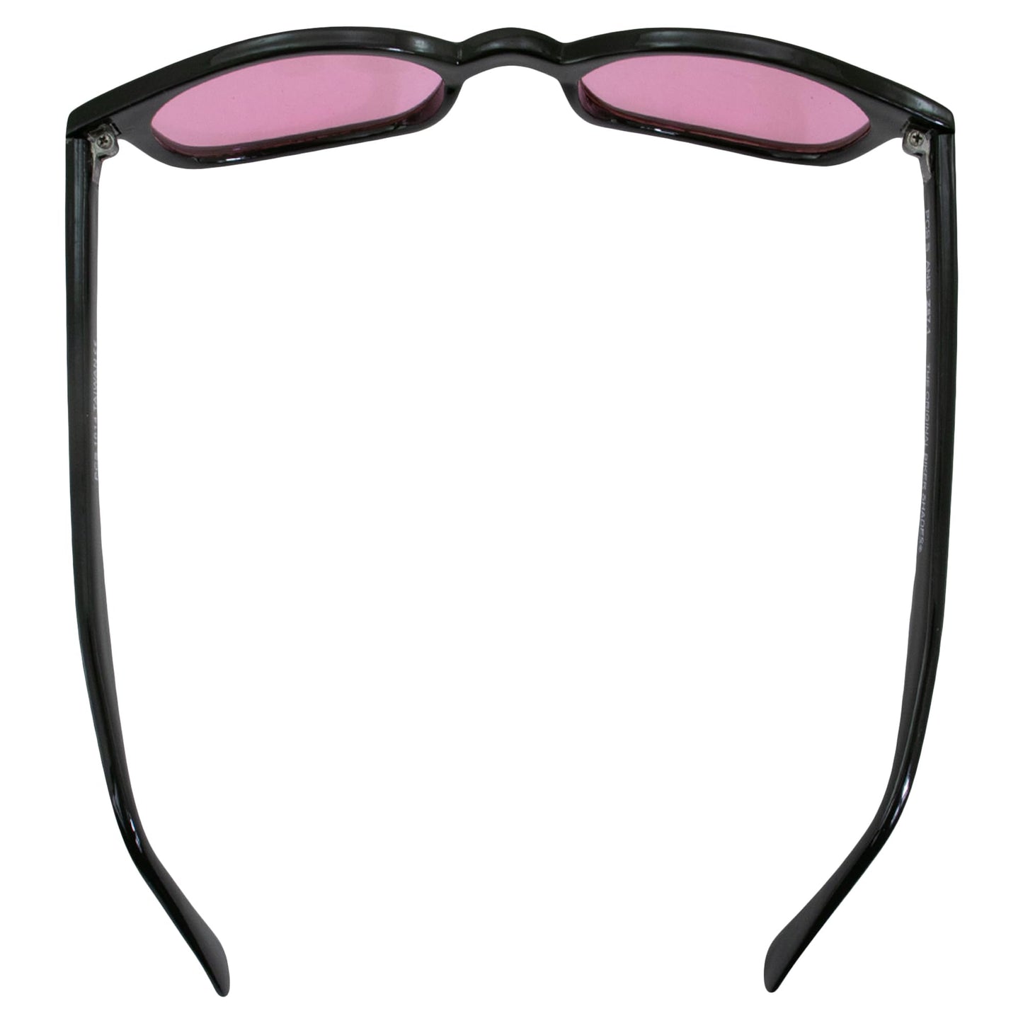 X-KD's Sunglasses 1014 20 Percent Larger than Original KD's ANSI Z80.3 Black w/Pink Lenses