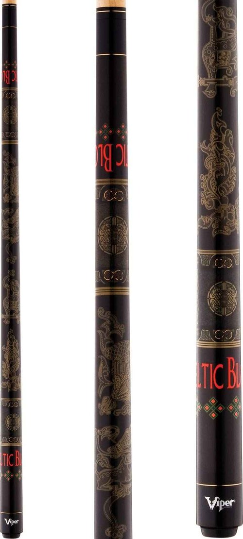 Viper by GLD Products Underground 58" 2-Piece Billiard/Pool Cue, Celtic Blood, 19 Ounce,Black,50-0658-19