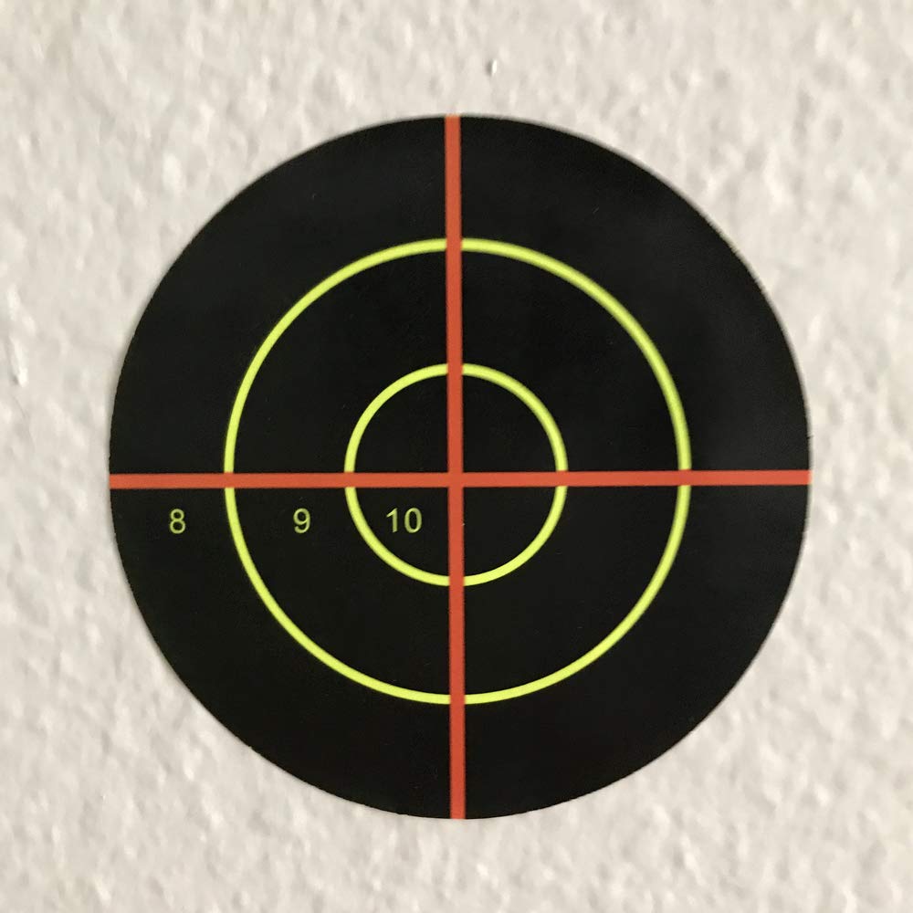 Pistep Splatter Targets for Shooting 3 Inch Reactive Paper Target Stickers 250 Self Adhesive Target Roll for BB Gun, Pellet Gun, Airsoft, Pistol, Rifle Shooting Practice