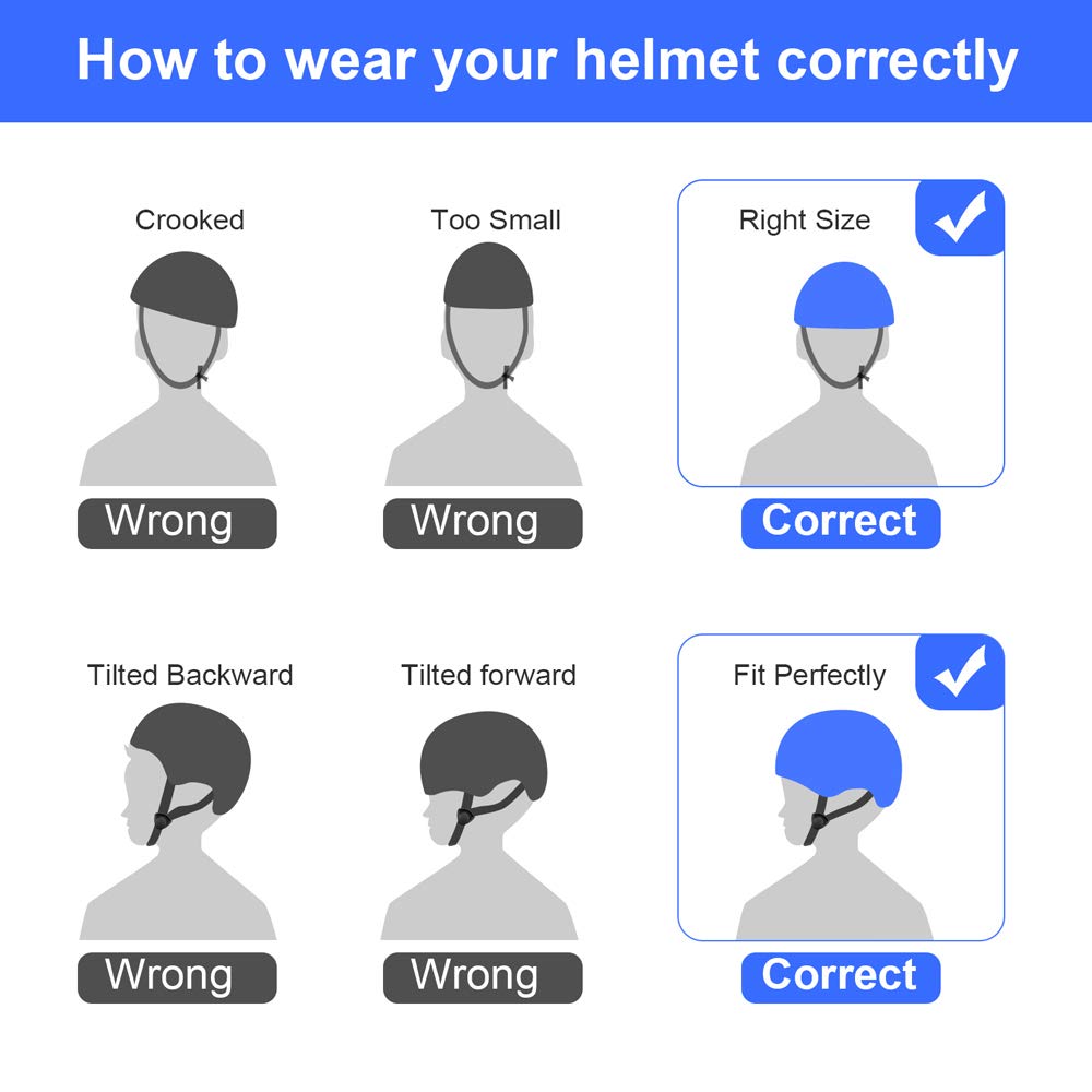 Besttravel Kids Bike Helmet, Toddler Adjustable Toddler Bike Helmet Ages 3-8 Years Old Boys Girls Multi-Sports Safety (Blue)
