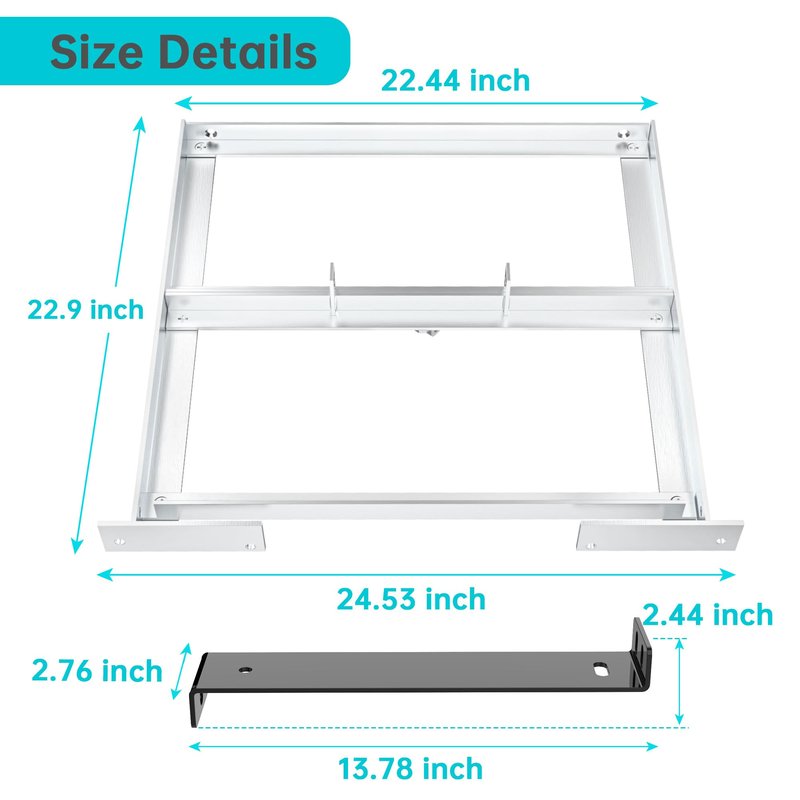 10L0L Aluminum Battery Tray Rack for EZGO TXT/Medalist, Freedom TXT and Valor 36V/48V Electric 1994+ Golf Carts, Replace 70046-G01 600496, Heavy Duty Construction and No Drilling