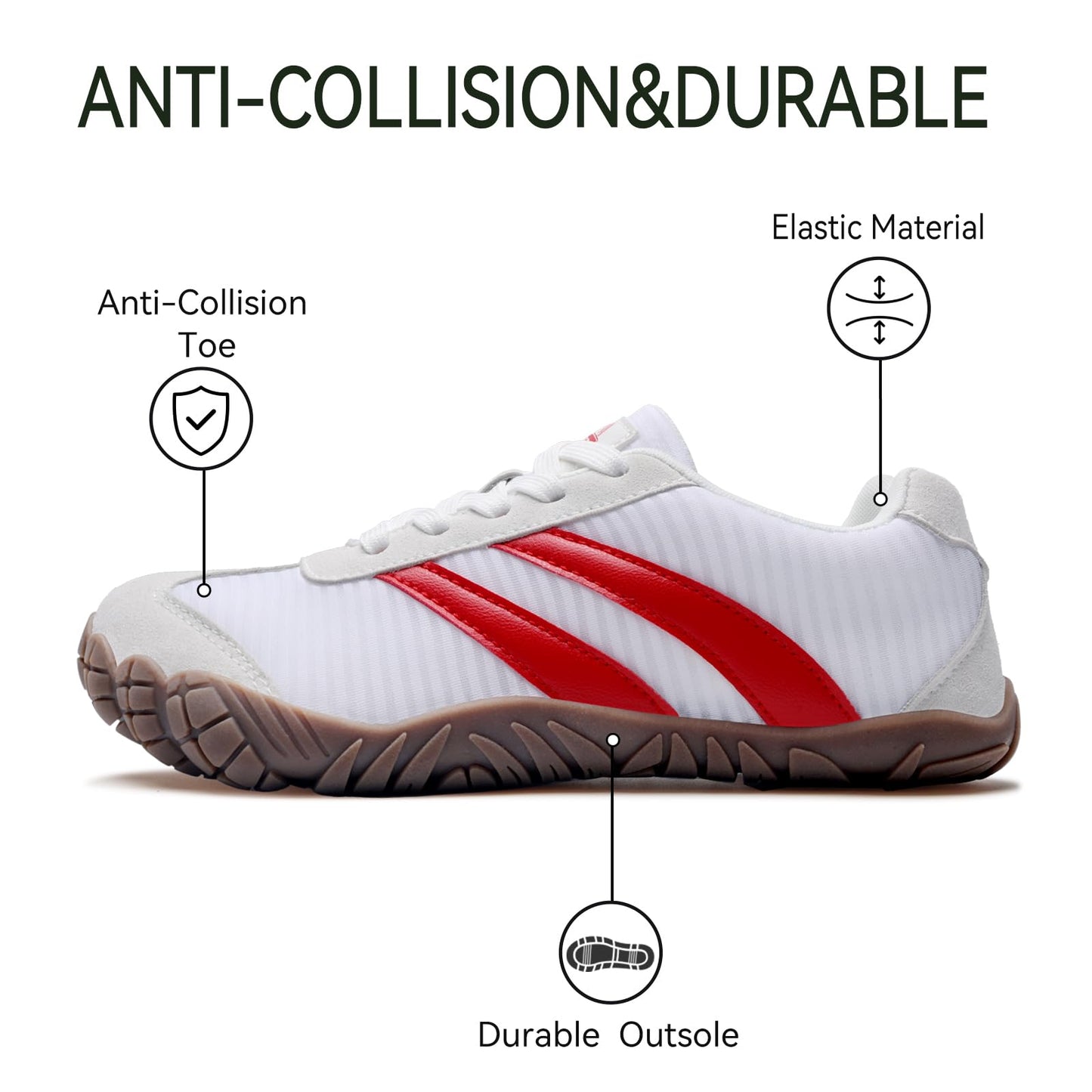 Barefoot Shoes Women Casual Sneakers,Wide Toe Box Shoes Women Zero Drop Barefoot Shoe Men,Minimalist Trail Running Shoe,Non-Slip Lightweight Breathable Comfortable Fashion Walking Hiking Shoes Unisex