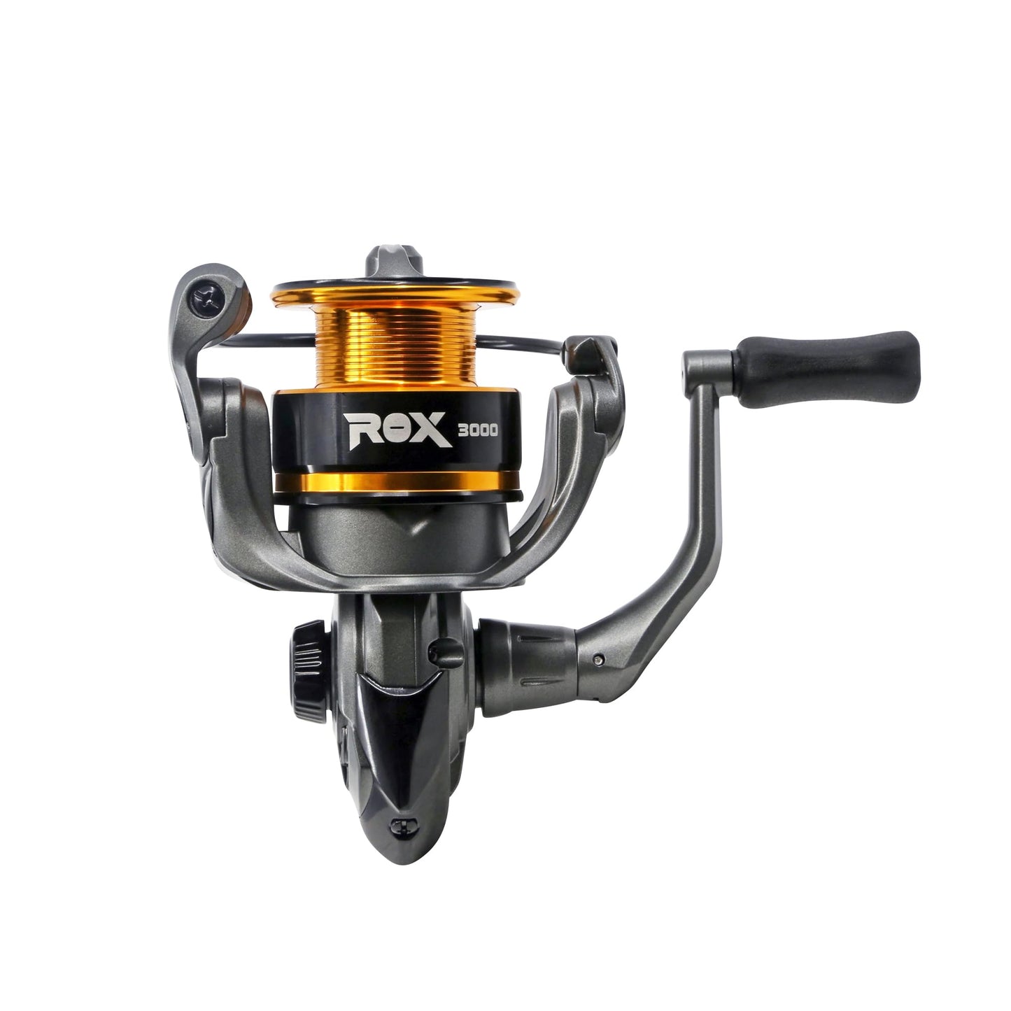 Okuma ROX Spinning Reel – Freshwater Fishing Reel with Multi-Disc Drag, Brass Pinion Gear, Corrosion-Resistant Frame & Aluminum Spool, ROX-4000A