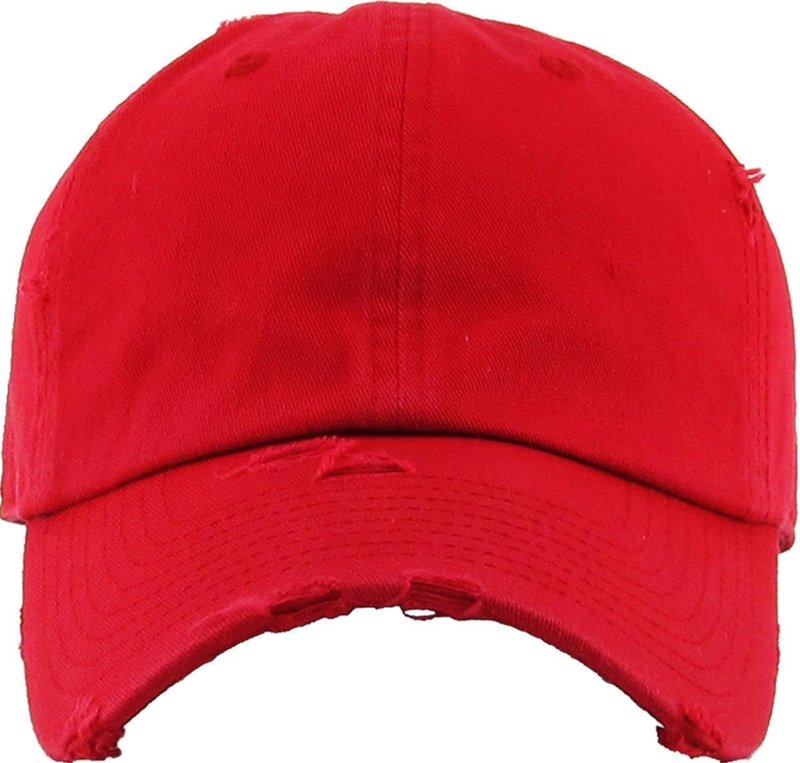 Vintage Washed Distressed Cotton Dad Hat - Adjustable Unisex Baseball Cap